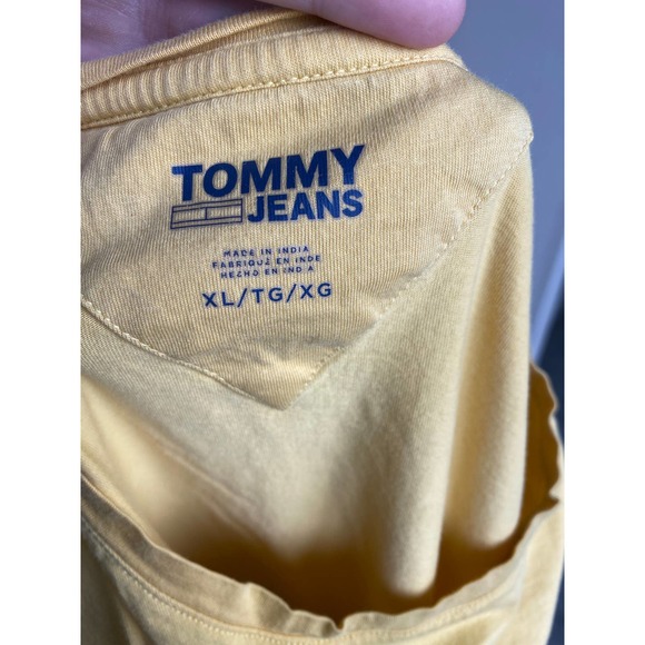 Tommy Jeans y2k long sleeve yellow top, fits a small/xs - Picture 6 of 6